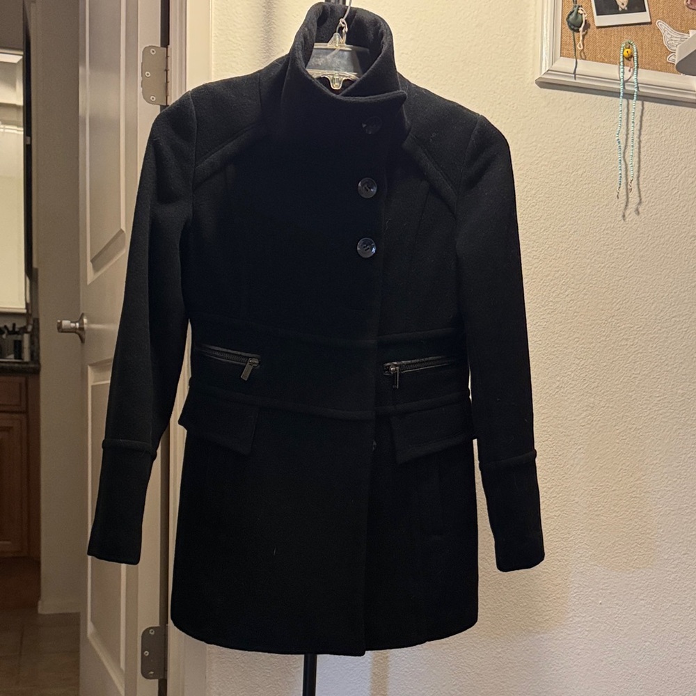 Marc New York Black Pea Coat